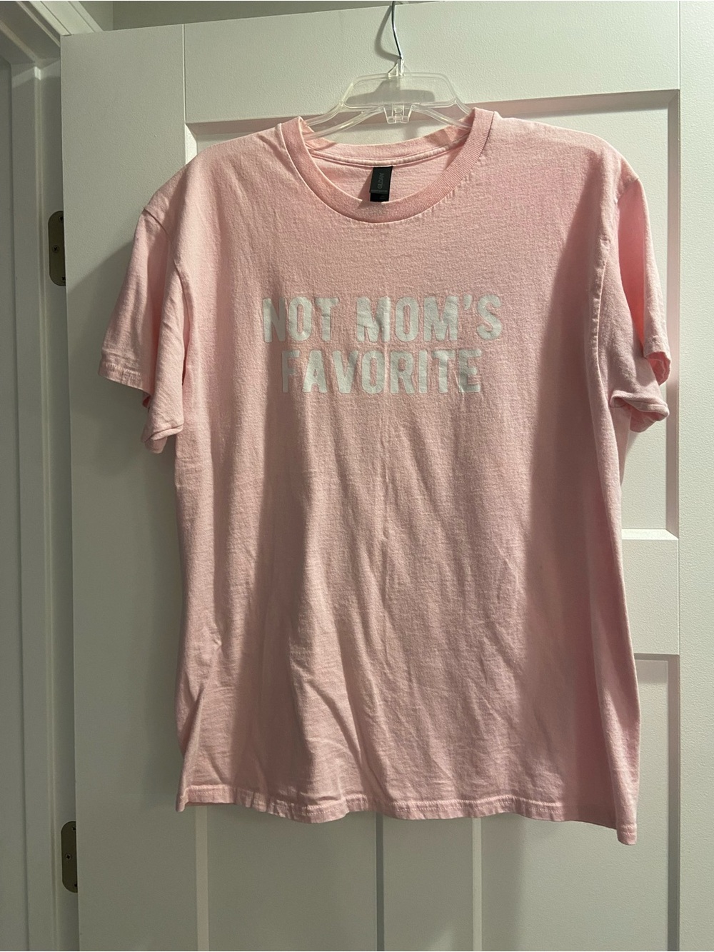 Adult Pink Graphic Tee - "Not Mom's Favorite"
